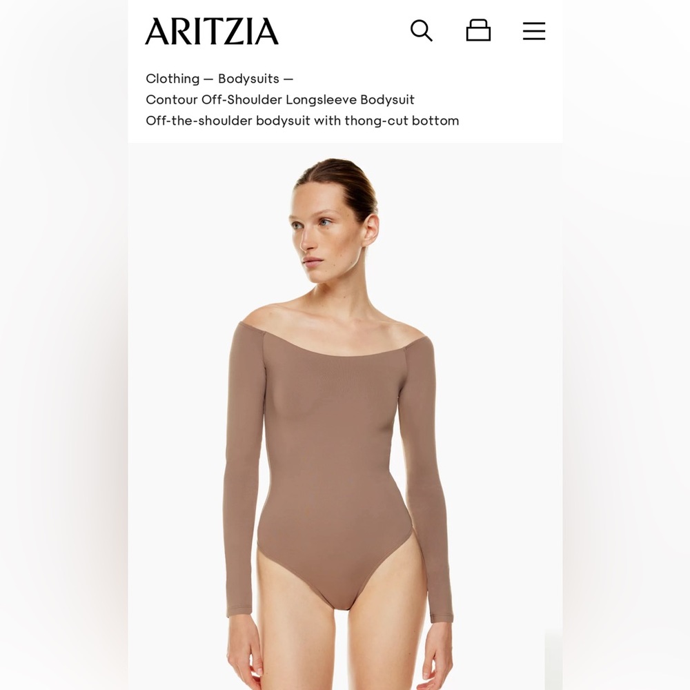 Aritzia off the shoulder Babaton bodysuit